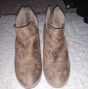 Suede booties